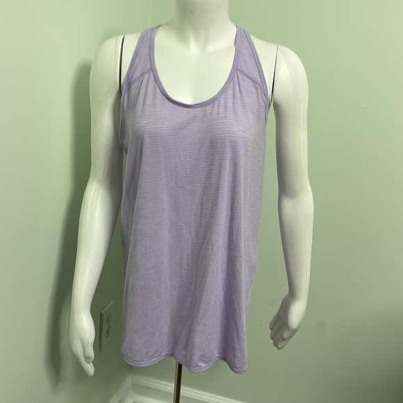 Lululemon Essential Tank Heathered Sheer Striped Violet - Picture 10 of 11